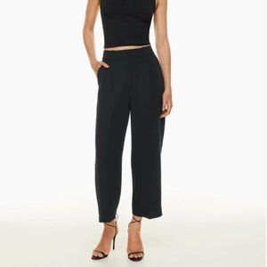 Aritzia Wilfred The Effortless Pant™ Cropped Black Size 4